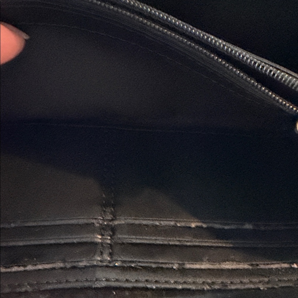Coach Black Leather Zip-Around Wallet - Picture 9 of 9